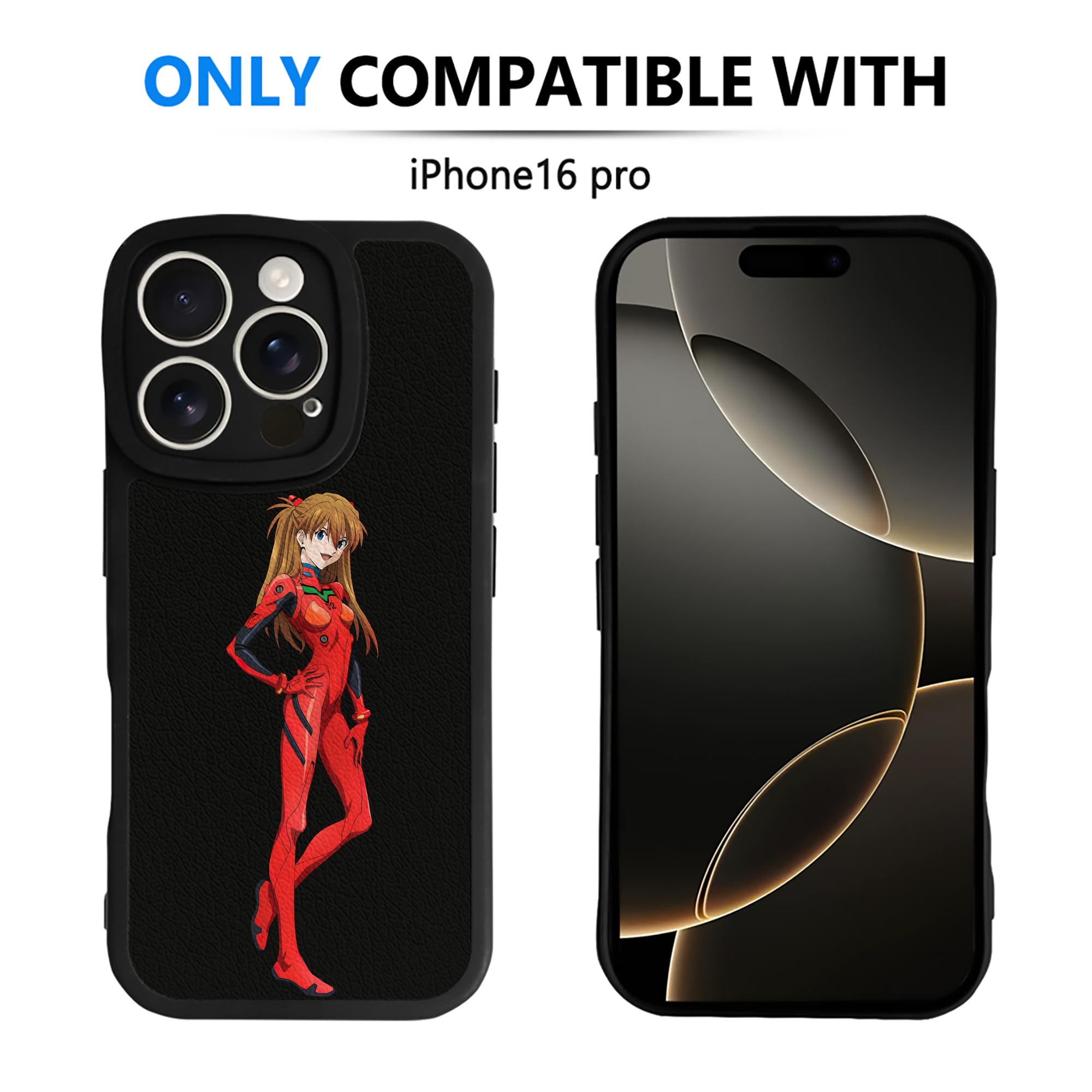 （画像用） EVA 新世紀エヴァンゲリオン 【iPhone 16シリーズ対応】シリコンスマホケース（レザー調） 材質：シリコン